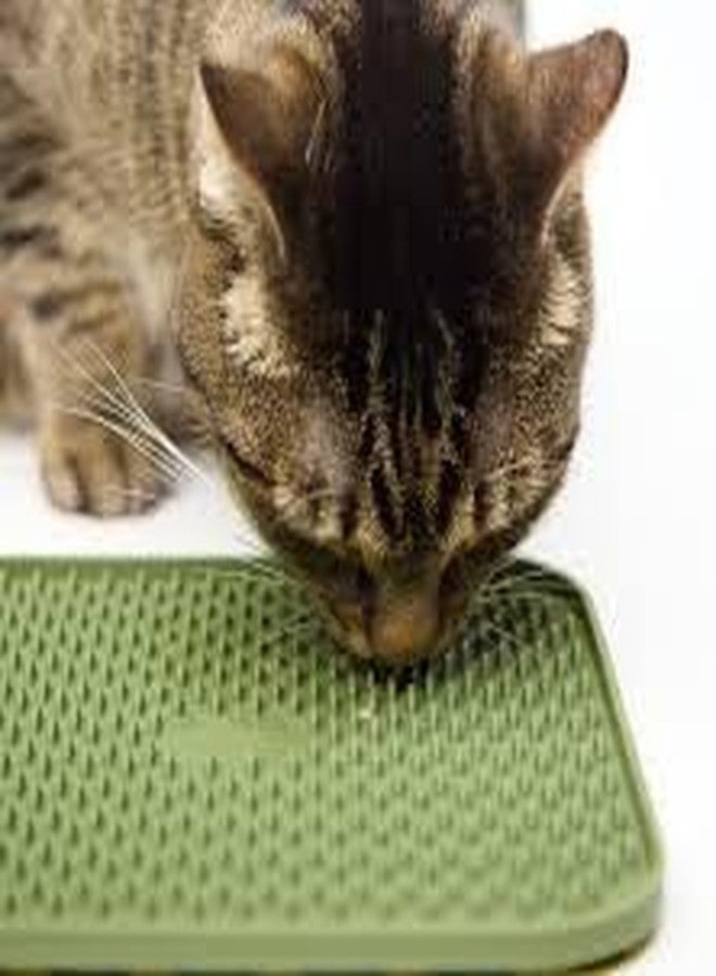 JD PRO Pet Lick Mat Licking Pad Mats for Dog and Cat | Food-Grade Silicone, Dog Food Mat with Suction Cup, Slow Feeding Mat | Pet IQ Treat Mat, Suitable for All Breeds (Multicolour, Pack of 1) - Image 3